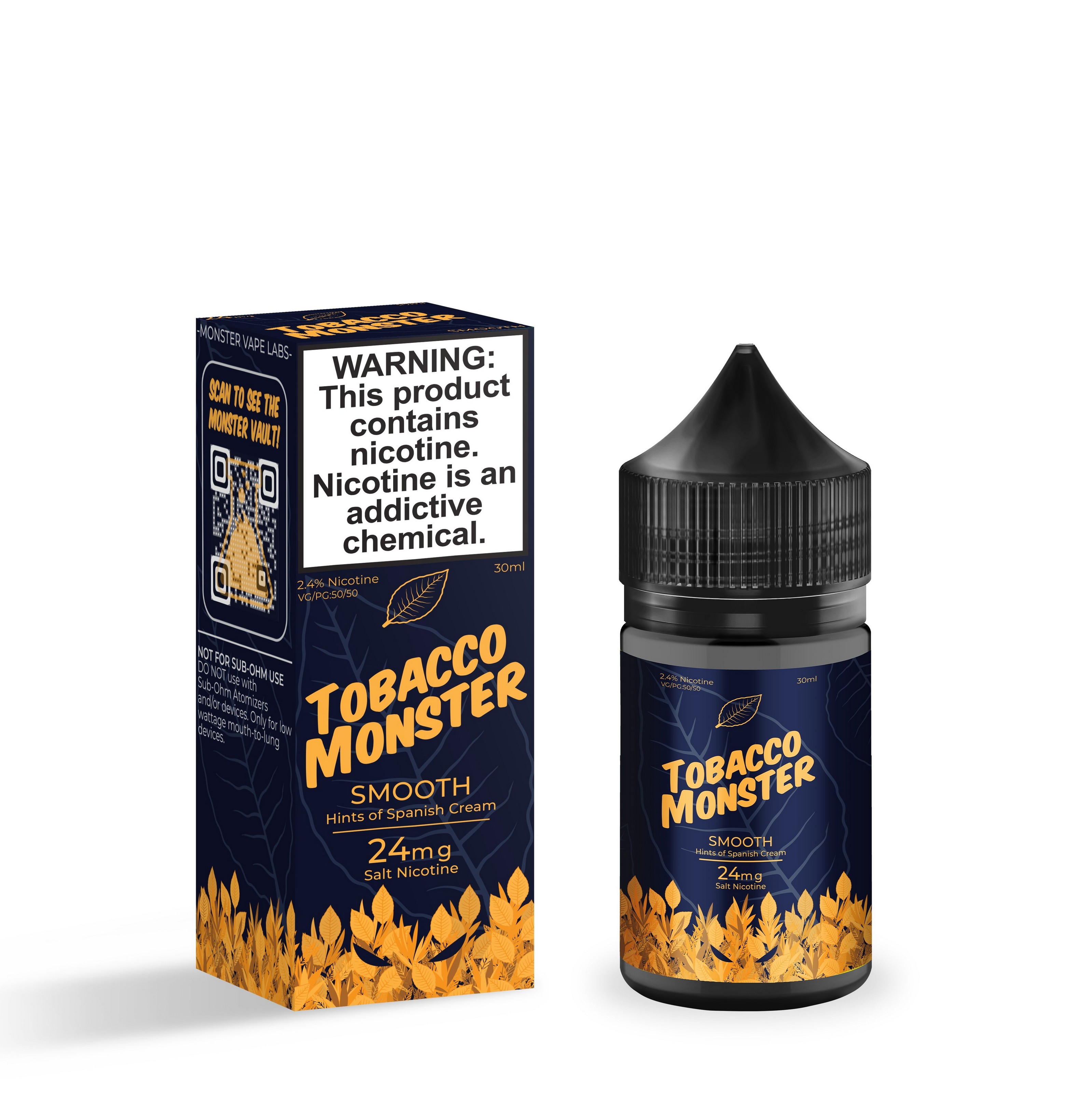 Tobacco Monster Synthetic Salt Smooth 30mL, tobacco monster, tobacco
